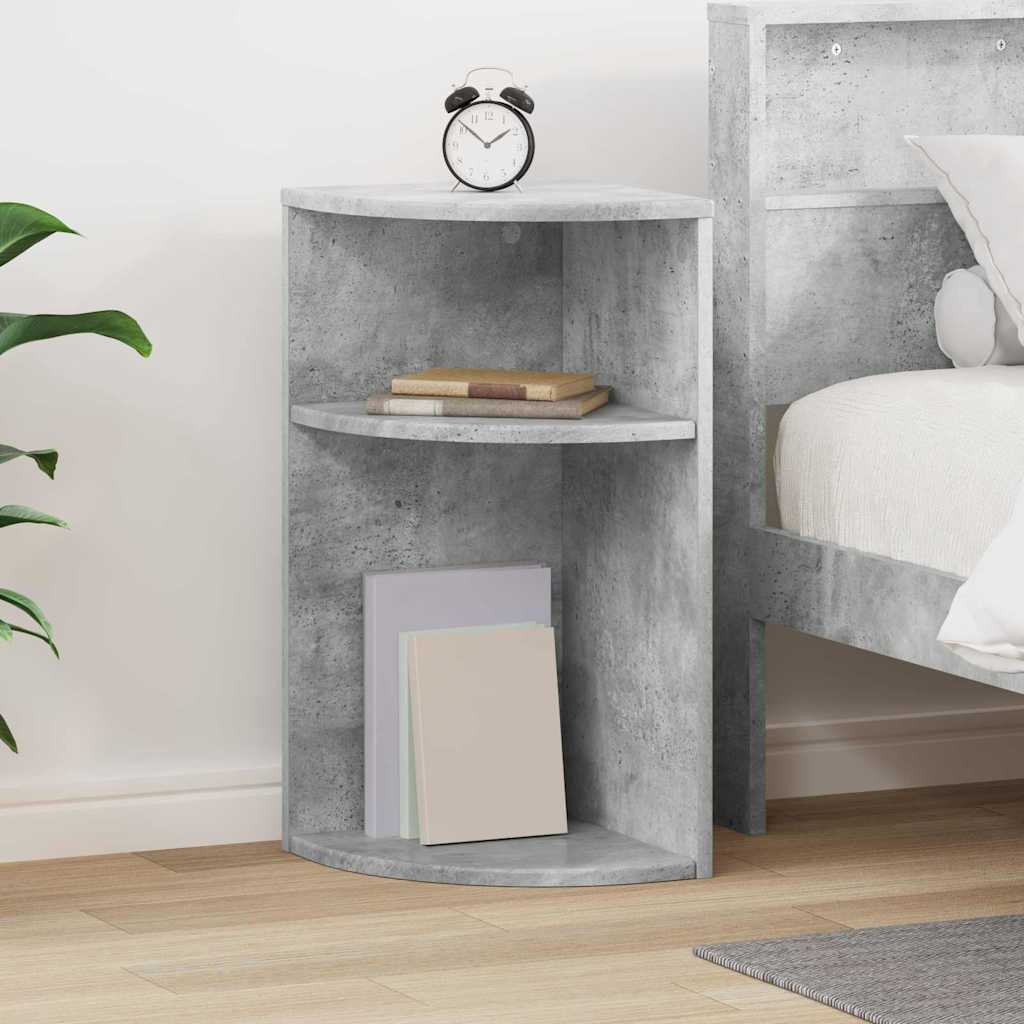 End Table Σκυρόδεμα Γκρι 29,6 x 29,6 x 60 εκ Επεξεργασμένο ξύλο - Pakobazaar