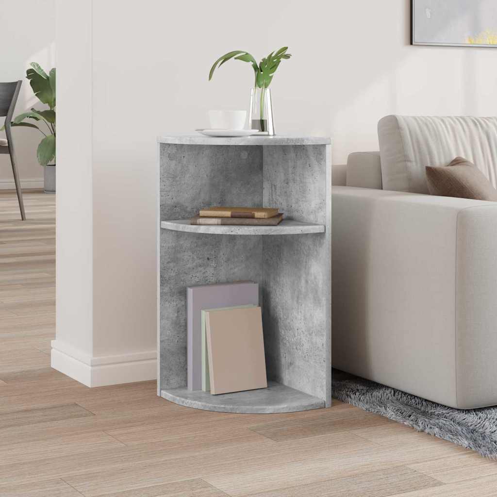 End Table Σκυρόδεμα Γκρι 29,6 x 29,6 x 60 εκ Επεξεργασμένο ξύλο - Pakobazaar