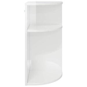 End Table Υψηλής γυαλάδας λευκό 29,6 x 29,6 x 60 εκ - Pakobazaar
