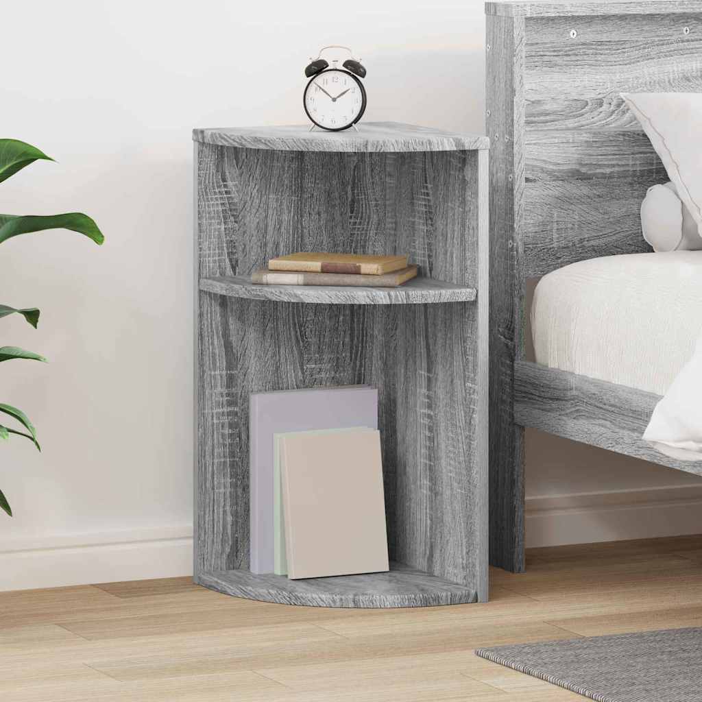 End Table Γκρίζο Σονομα 29,6 x 29,6 x 60 εκ Επεξεργασμένο ξύλο - Pakobazaar
