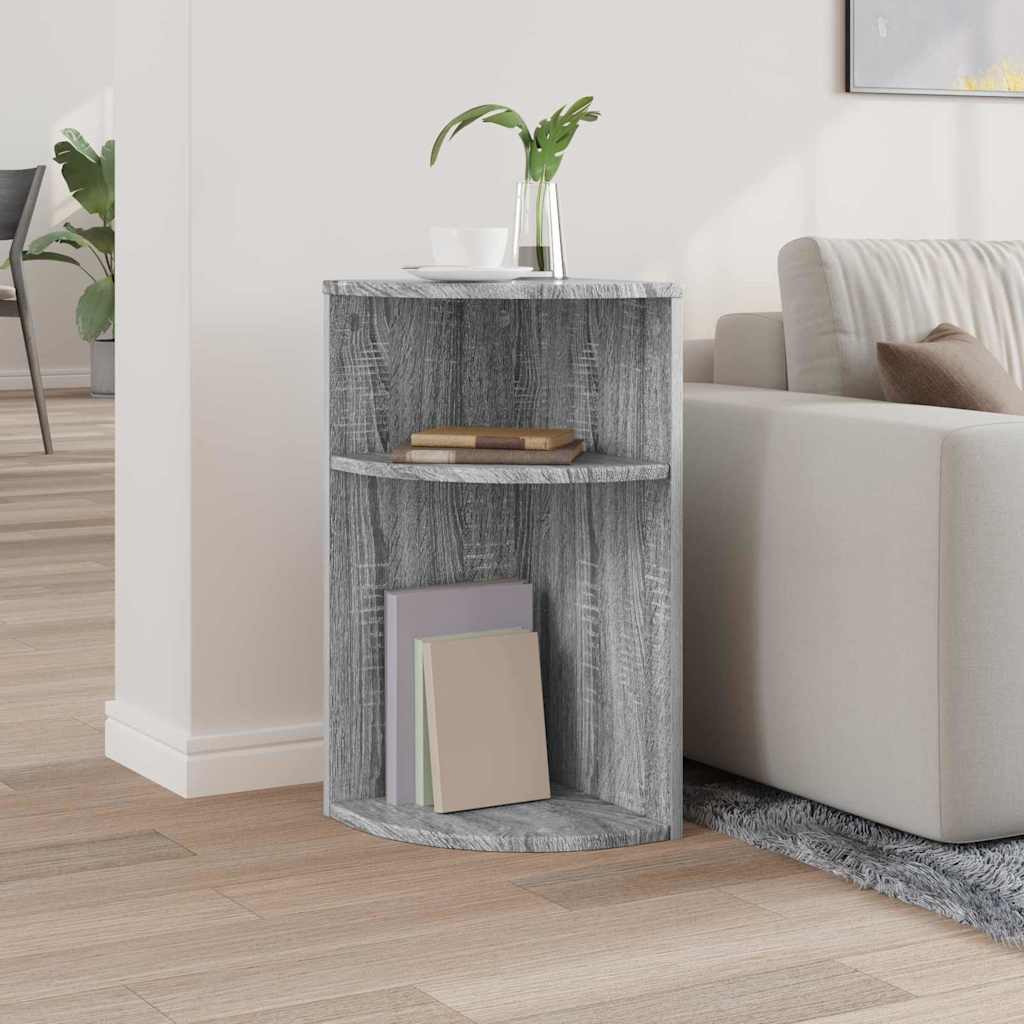End Table Γκρίζο Σονομα 29,6 x 29,6 x 60 εκ Επεξεργασμένο ξύλο - Pakobazaar