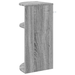 End Table Γκρίζο Σονομα 29,6 x 29,6 x 60 εκ Επεξεργασμένο ξύλο - Pakobazaar