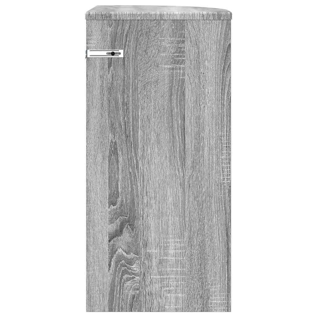 End Table Γκρίζο Σονομα 29,6 x 29,6 x 60 εκ Επεξεργασμένο ξύλο - Pakobazaar