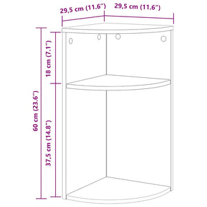 End Table Παλιό ξύλο 29,6 x 29,6 x 60 εκ Επεξεργασμένο ξύλο - Pakobazaar
