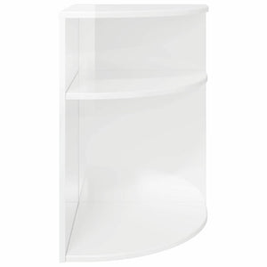 End Table Υψηλής γυαλάδας λευκό 39,7 x 39,7 x 60 εκ - Pakobazaar
