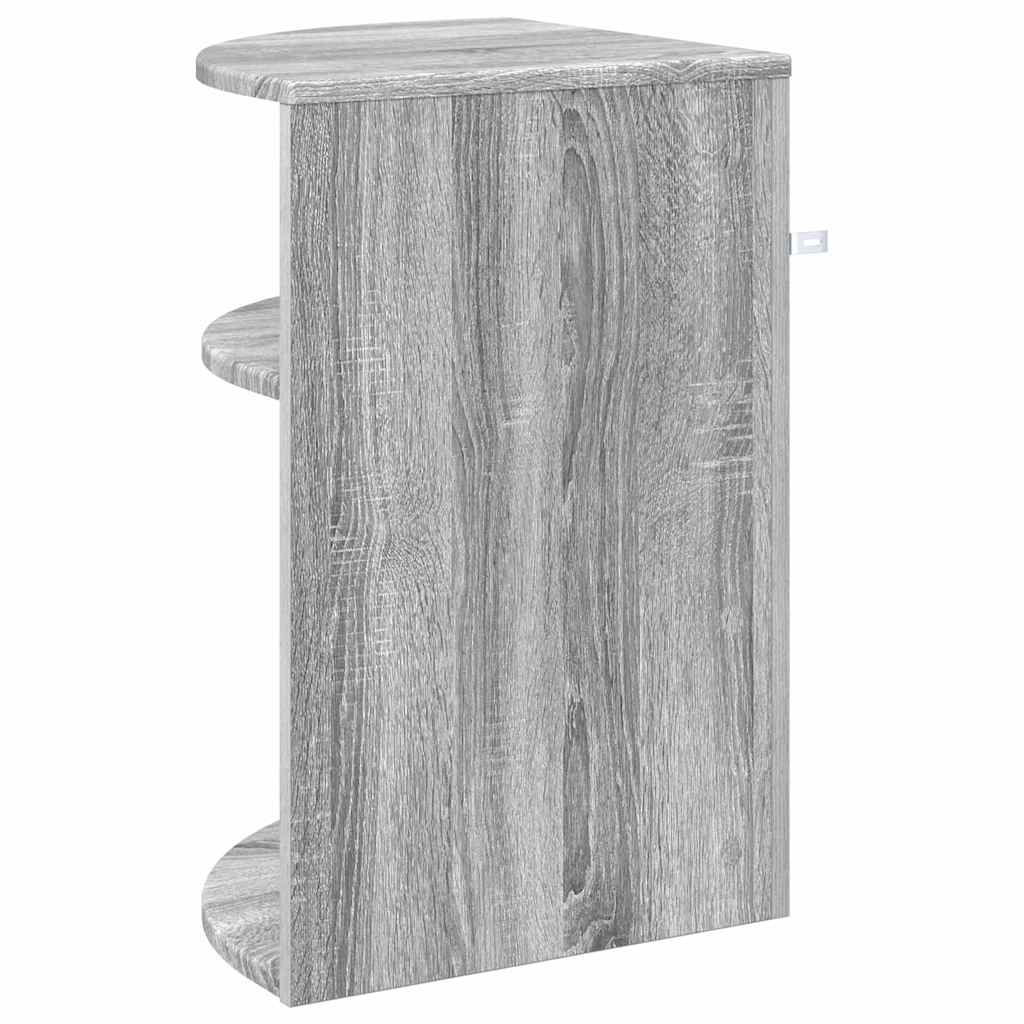 End Table Γκρίζο Σονομα 39,7 x 39,7 x 60 εκ Επεξεργασμένο ξύλο - Pakobazaar