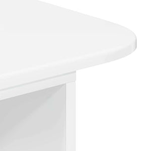 Τραπέζι κονσόλας Υψηλής γυαλάδας λευκό 93 x 40 x 75 εκ