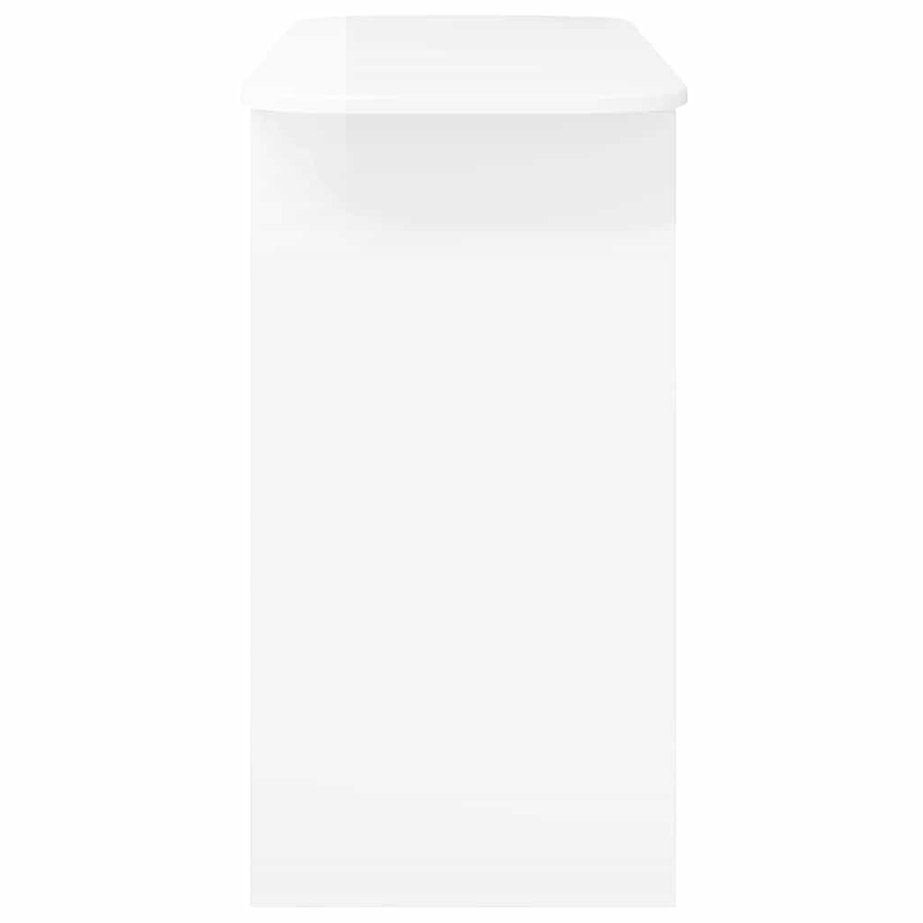 Τραπέζι κονσόλας Υψηλής γυαλάδας λευκό 93 x 40 x 75 εκ