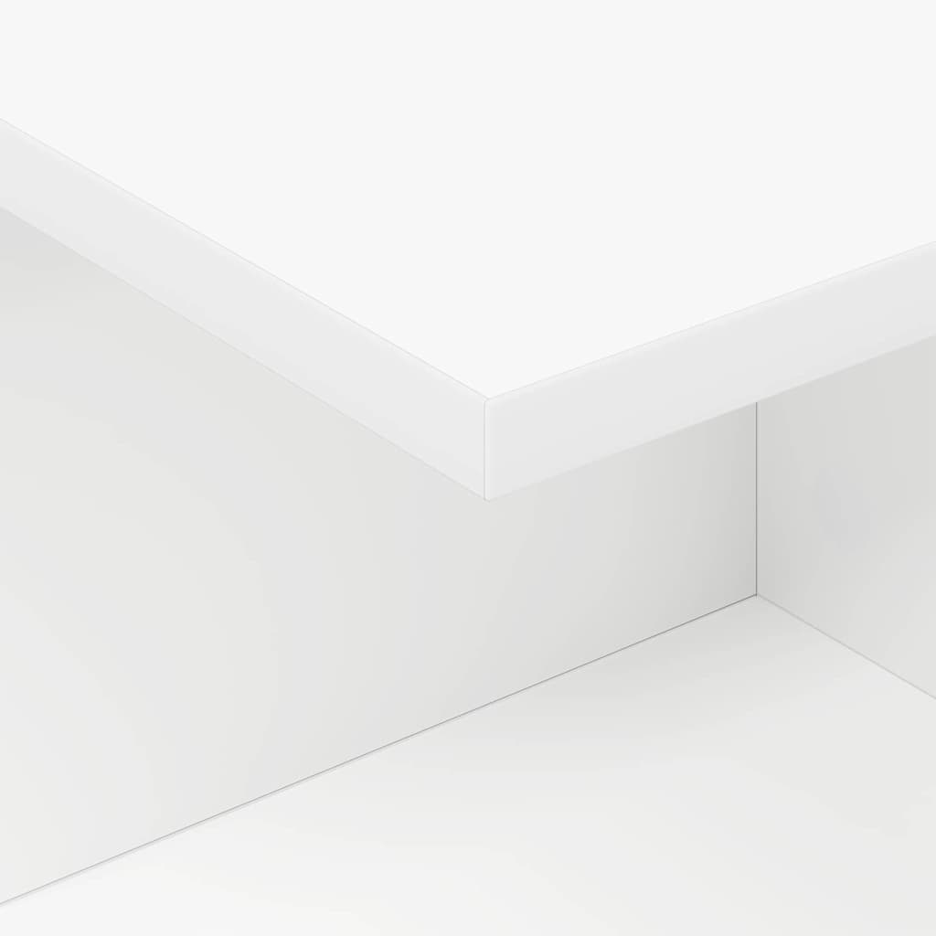 Κομοδίνο 2 pcs Λευκό 40 x 30 x 25 εκ Επεξεργασμένο ξύλο