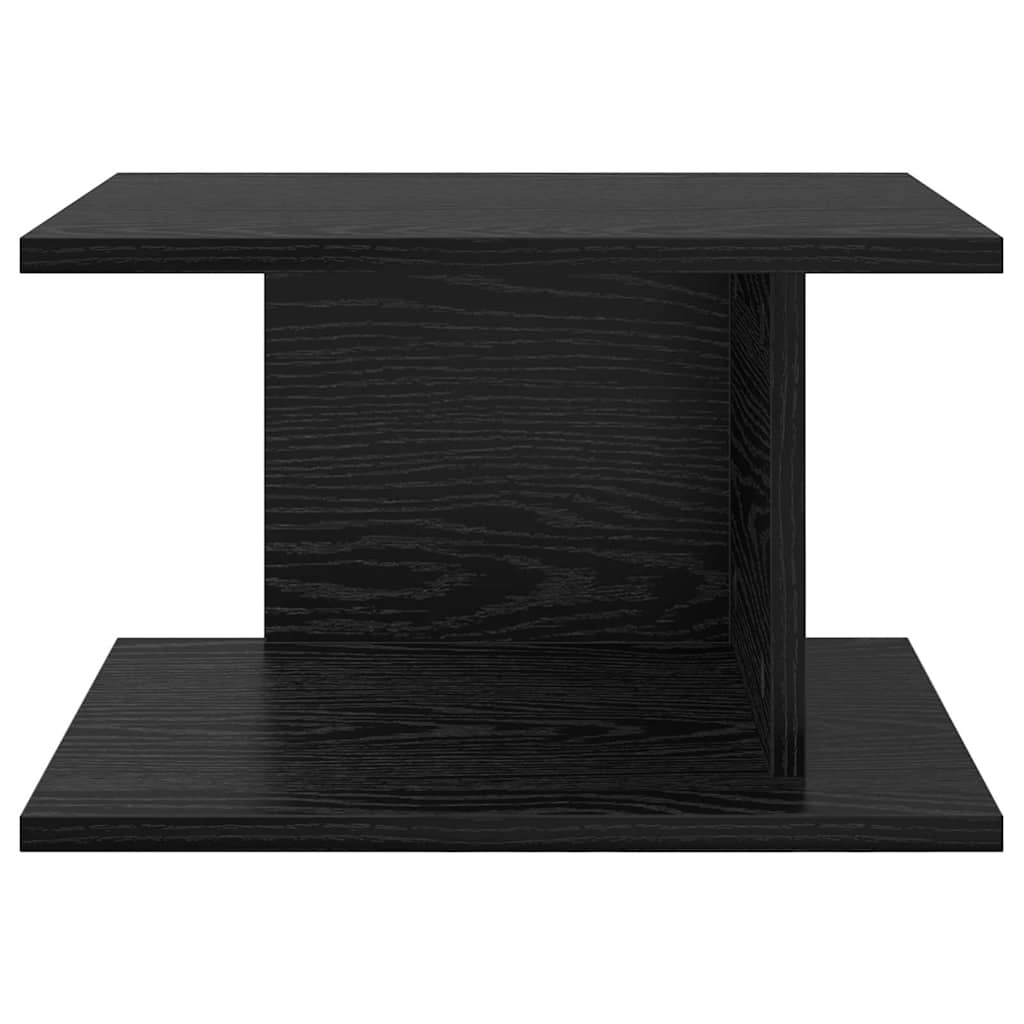 Κομοδίνο 2 pcs Μαύρη Οξυά 40 x 30 x 25 εκ Επεξεργασμένο ξύλο