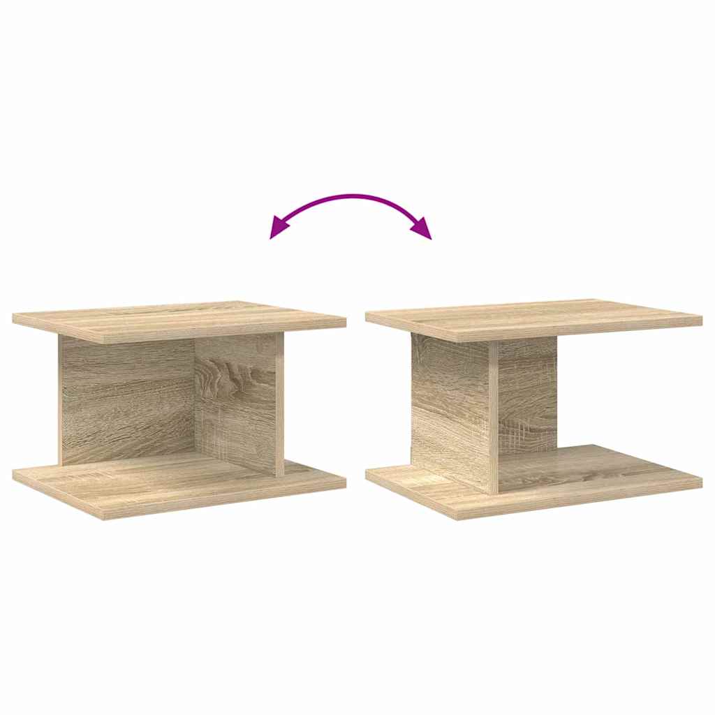 Κομοδίνο 2 pcs Δρύς Sonoma 40 x 30 x 25 εκ Επεξεργασμένο ξύλο