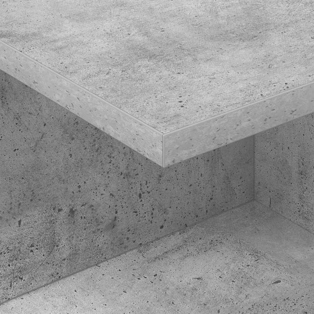Κομοδίνο Σκυρόδεμα Γκρι 40 x 30 x 25 εκ Επεξεργασμένο ξύλο