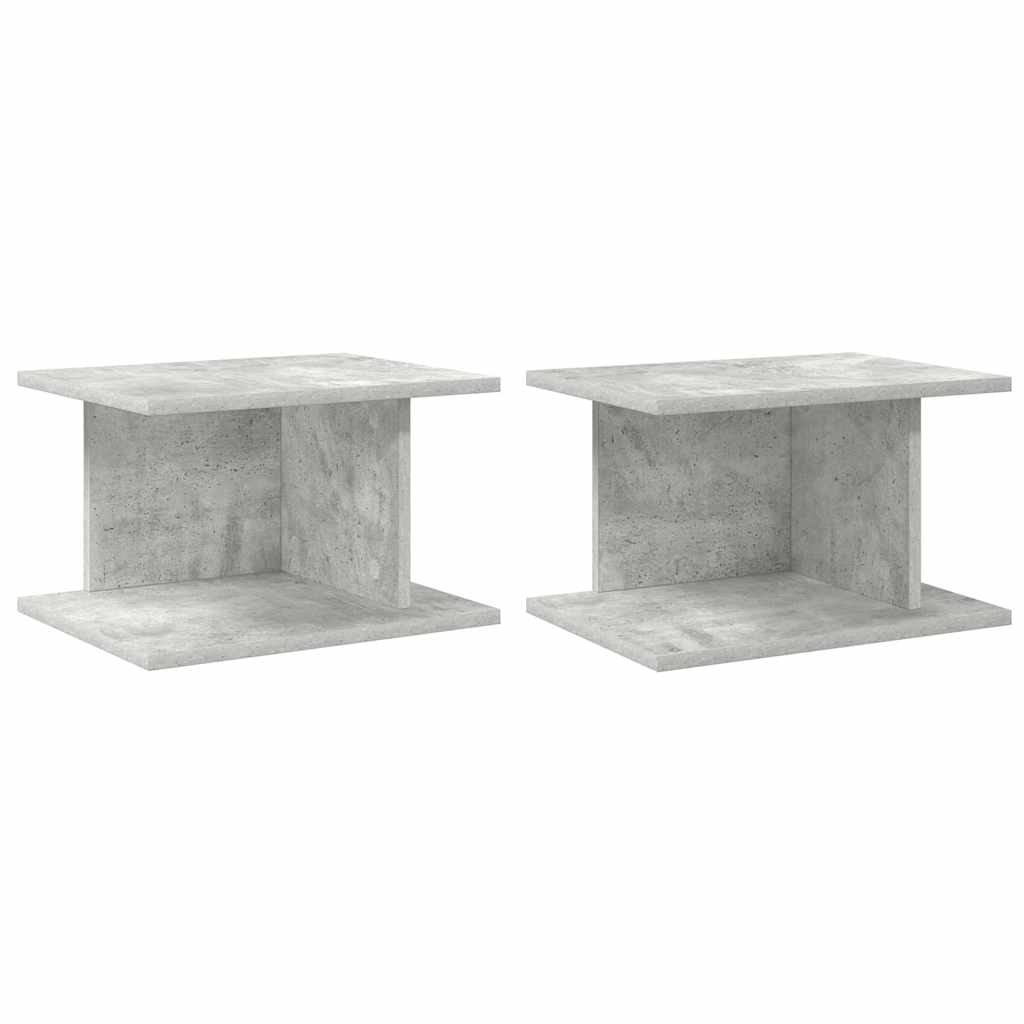 Κομοδίνο 2 pcs Σκυρόδεμα Γκρι 40 x 30 x 25 εκ