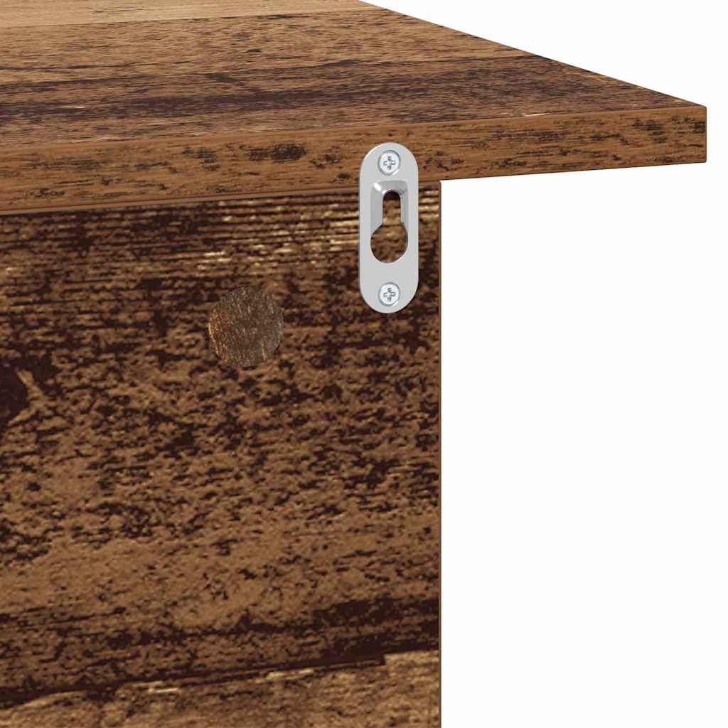 Κομοδίνο 2 pcs Παλιό ξύλο 40 x 30 x 25 εκ Επεξεργασμένο ξύλο
