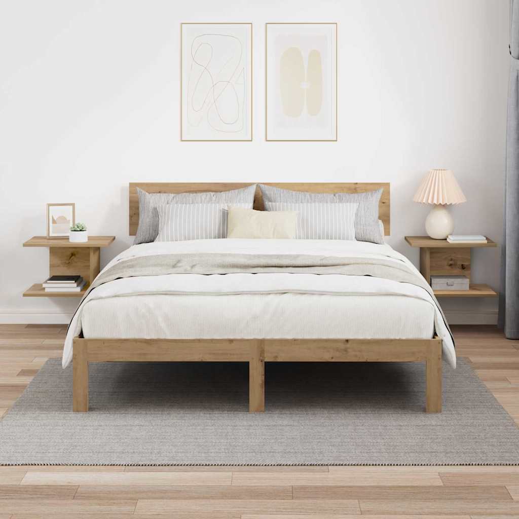 Κομοδίνο 2 pcs Artisan Oak 40 x 30 x 25 εκ Επεξεργασμένο ξύλο