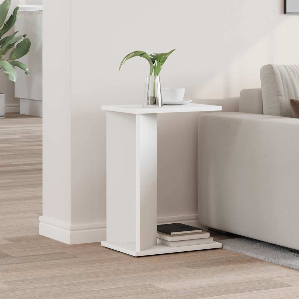 End Table Λευκό 35 x 25 x 50 εκ Επεξεργασμένο ξύλο - Pakobazaar
