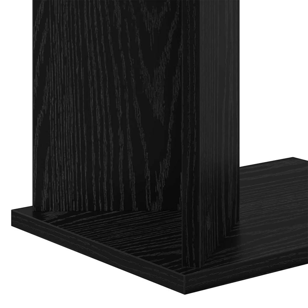 End Table Μαύρη Οξυά 35 x 25 x 50 εκ Επεξεργασμένο ξύλο - Pakobazaar