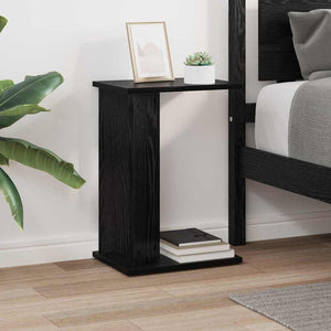 End Table Μαύρη Οξυά 35 x 25 x 50 εκ Επεξεργασμένο ξύλο - Pakobazaar