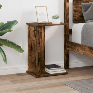 End Table Καπνιστό Δρύς 35 x 25 x 50 εκ Επεξεργασμένο ξύλο - Pakobazaar