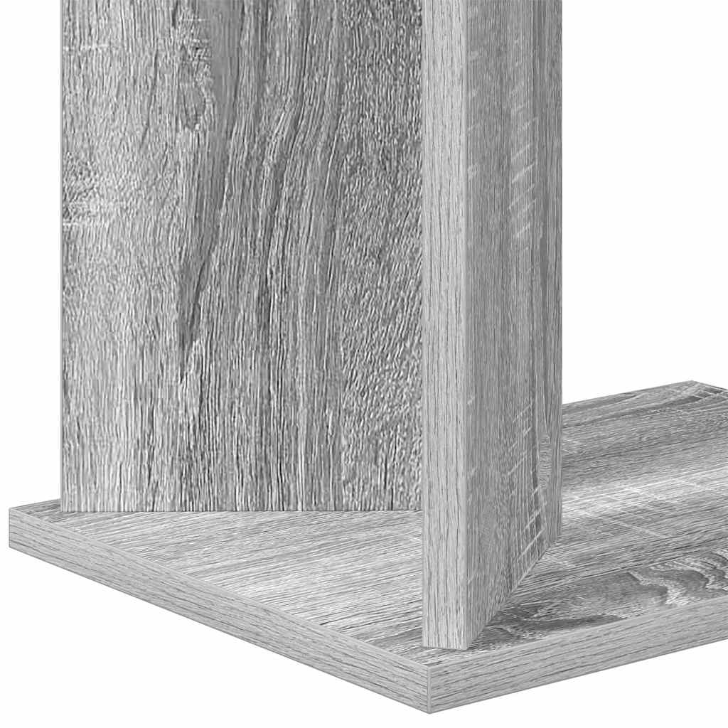 End Table Γκρίζο Σονομα 35 x 25 x 50 εκ Επεξεργασμένο ξύλο - Pakobazaar
