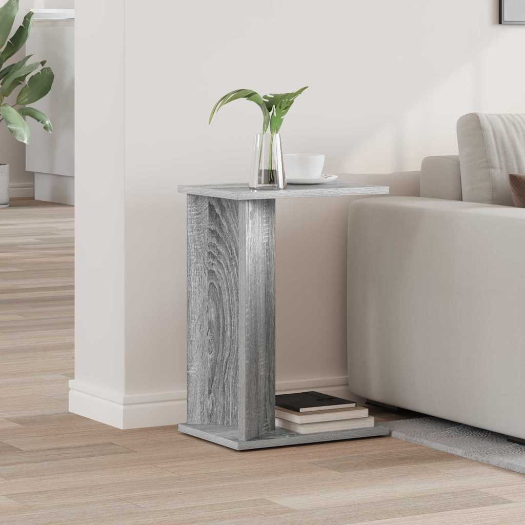 End Table Γκρίζο Σονομα 35 x 25 x 50 εκ Επεξεργασμένο ξύλο - Pakobazaar