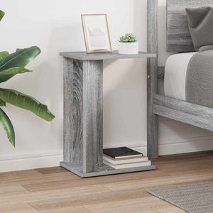 End Table Γκρίζο Σονομα 35 x 25 x 50 εκ Επεξεργασμένο ξύλο - Pakobazaar