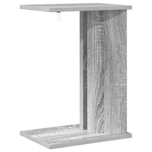 End Table Γκρίζο Σονομα 35 x 25 x 50 εκ Επεξεργασμένο ξύλο - Pakobazaar