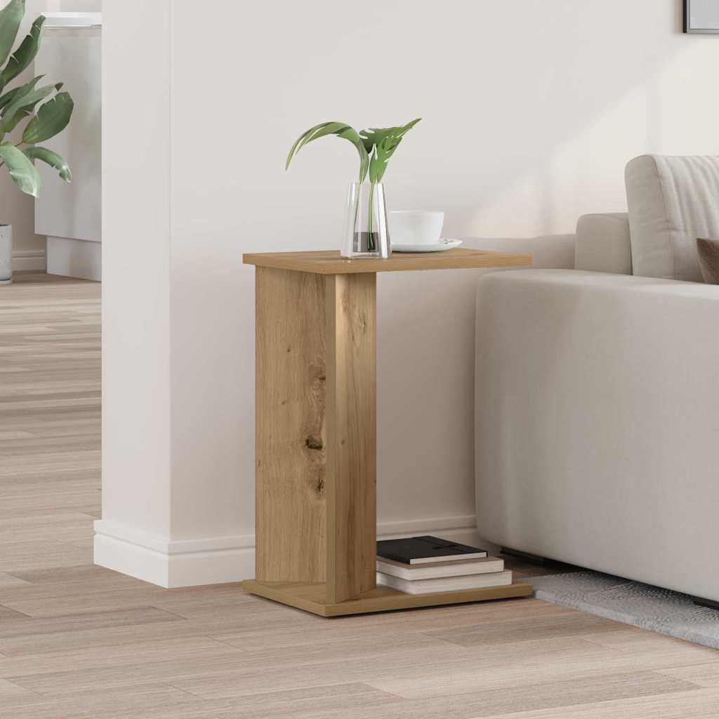 End Table Artisan Oak 35 x 25 x 50 εκ Επεξεργασμένο Ξύλο