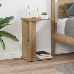 End Table Artisan Oak 35 x 25 x 50 εκ Επεξεργασμένο Ξύλο