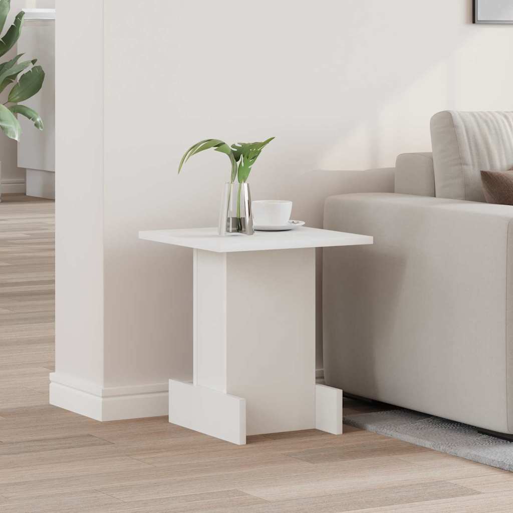 End Table Λευκό 35,5 x 35 x 40 εκ Επεξεργασμένο ξύλο - Pakobazaar