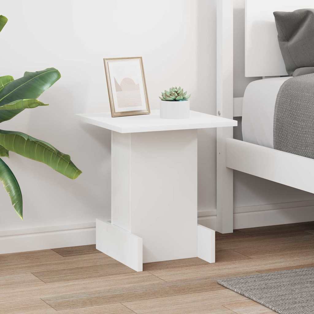 End Table Λευκό 35,5 x 35 x 40 εκ Επεξεργασμένο ξύλο - Pakobazaar