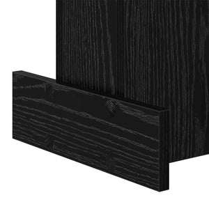 End Table Μαύρη Οξυά 35,5 x 35 x 40 εκ Επεξεργασμένο Ξύλο