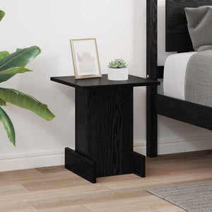 End Table Μαύρη Οξυά 35,5 x 35 x 40 εκ Επεξεργασμένο Ξύλο