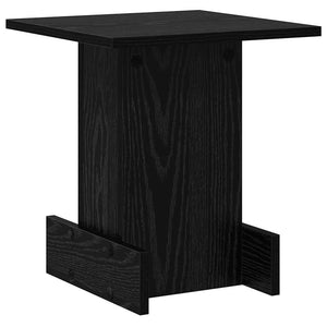 End Table Μαύρη Οξυά 35,5 x 35 x 40 εκ Επεξεργασμένο Ξύλο