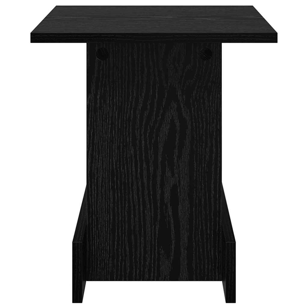 End Table Μαύρη Οξυά 35,5 x 35 x 40 εκ Επεξεργασμένο ξύλο