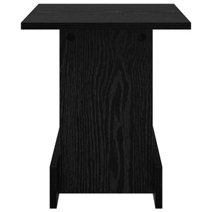 End Table Μαύρη Οξυά 35,5 x 35 x 40 εκ Επεξεργασμένο Ξύλο