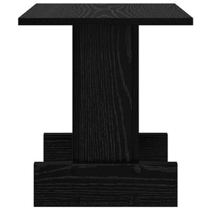 End Table Μαύρη Οξυά 35,5 x 35 x 40 εκ Επεξεργασμένο Ξύλο