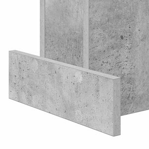 End Table Σκυρόδεμα Γκρι 35,5 x 35 x 40 εκ Επεξεργασμένο Ξύλο