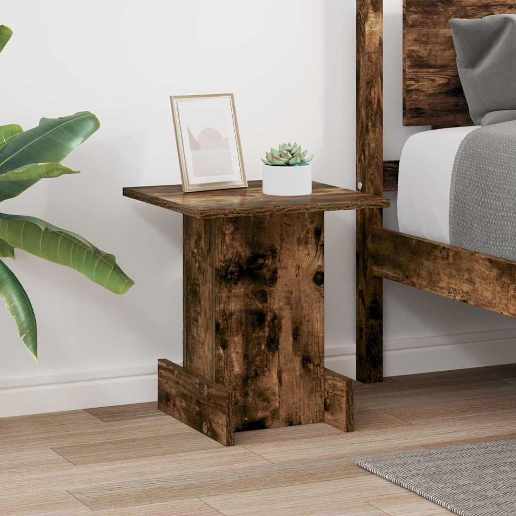 End Table Καπνιστό Δρύς 35,5 x 35 x 40 εκ Επεξεργασμένο ξύλο - Pakobazaar