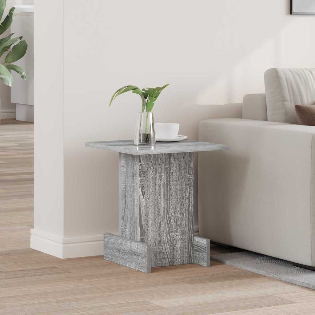 End Table Γκρίζο Σονομα 35,5 x 35 x 40 εκ Επεξεργασμένο ξύλο