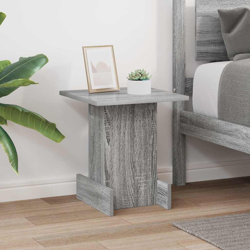 End Table Γκρίζο Σονομα 35,5 x 35 x 40 εκ Επεξεργασμένο ξύλο