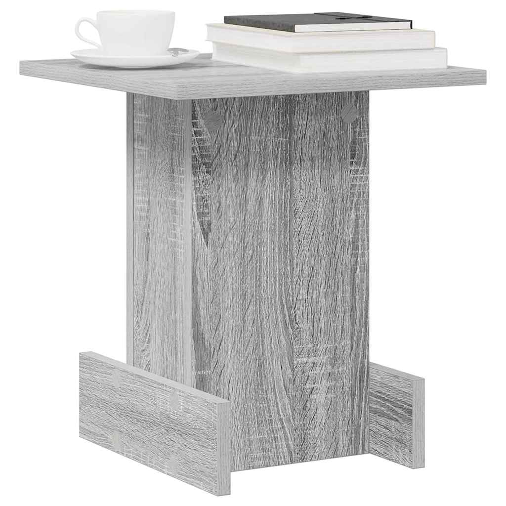End Table Γκρίζο Σονομα 35,5 x 35 x 40 εκ Επεξεργασμένο ξύλο