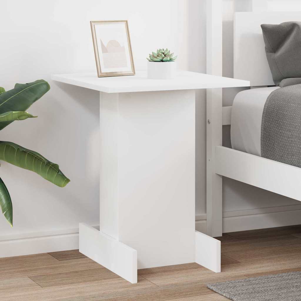 End Table Λευκό 44,5 x 45 x 55 εκ Επεξεργασμένο ξύλο - Pakobazaar