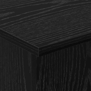 End Table Μαύρη Οξυά 44,5 x 45 x 55 εκ Επεξεργασμένο ξύλο - Pakobazaar