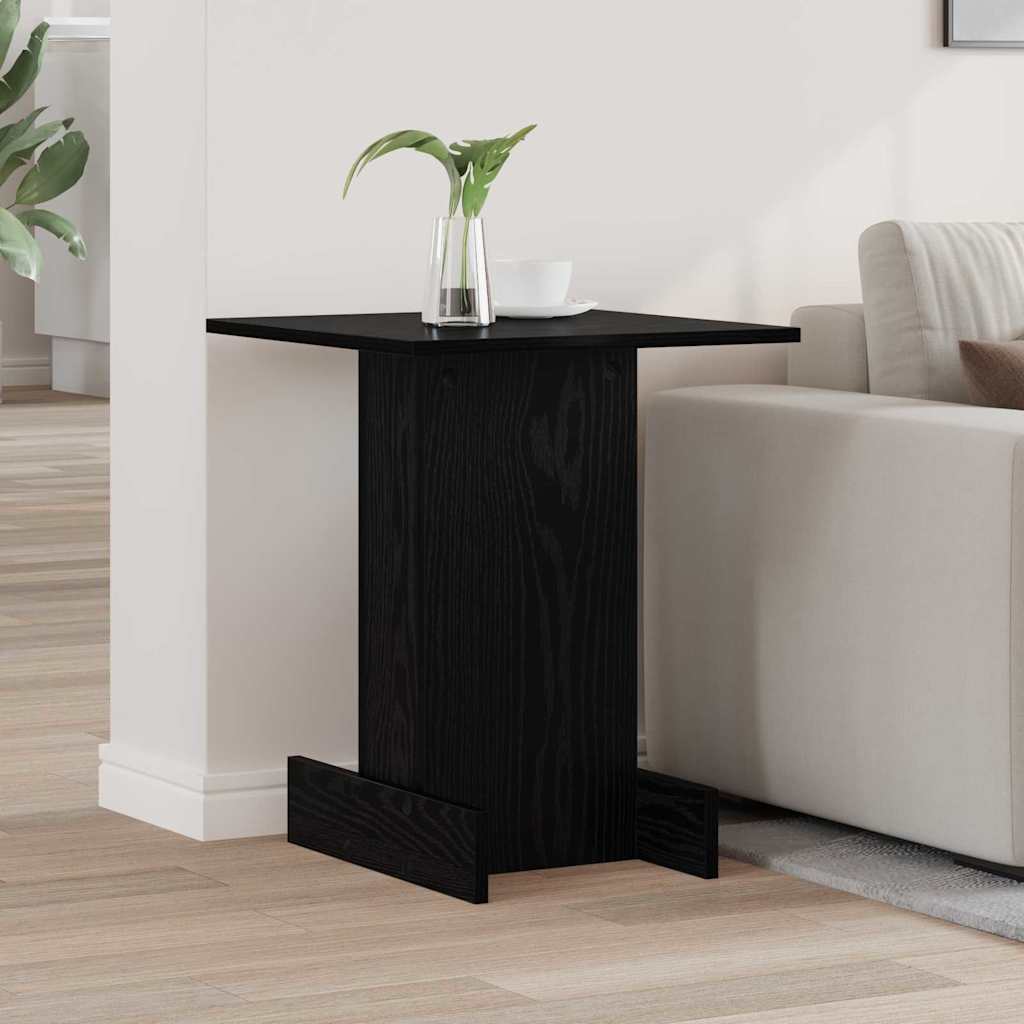 End Table Μαύρη Οξυά 44,5 x 45 x 55 εκ Επεξεργασμένο ξύλο - Pakobazaar