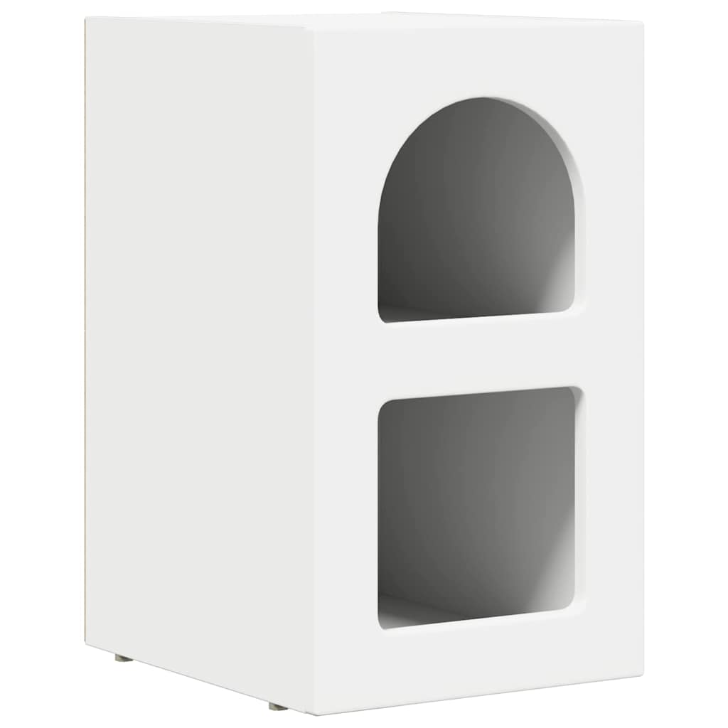 Κομοδίνο 2 pcs Λευκό 29,5 x 33,5 x 50 εκ Επεξεργασμένο ξύλο - Pakobazaar