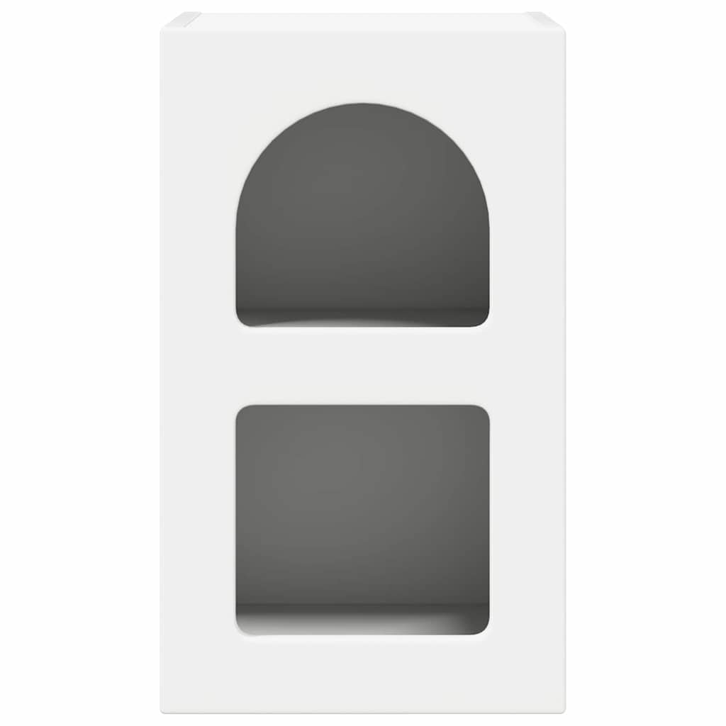 Κομοδίνο 2 pcs Λευκό 29,5 x 33,5 x 50 εκ Επεξεργασμένο ξύλο - Pakobazaar