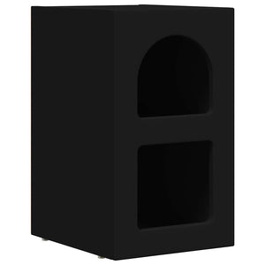 Κομοδίνο 2 pcs Μαύρο 29,5 x 33,5 x 50 εκ Επεξεργασμένο ξύλο - Pakobazaar
