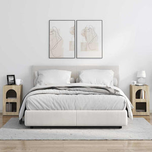 Κομοδίνο 2 pcs Δρύς Sonoma 29,5 x 33,5 x 50 εκ - Pakobazaar