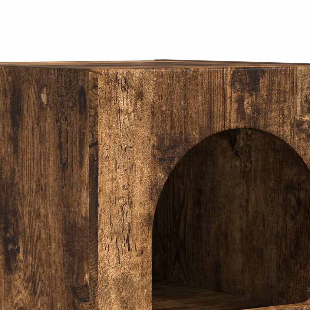 Κομοδίνο Καπνιστό Δρύς 29,5 x 33,5 x 50 εκ Επεξεργασμένο ξύλο - Pakobazaar